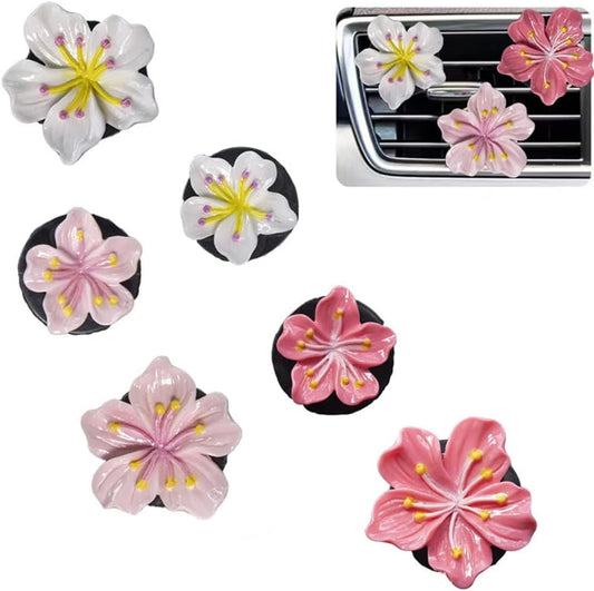 Cute Flower Air Fresheners Vent Clips (6 PCS)