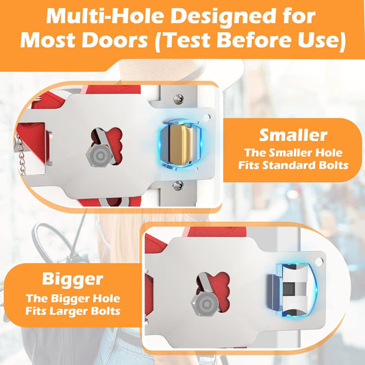 Portable Travel Door Lock – Extra Security Lock for Hotel, Apartment, Dorm, or Home Use