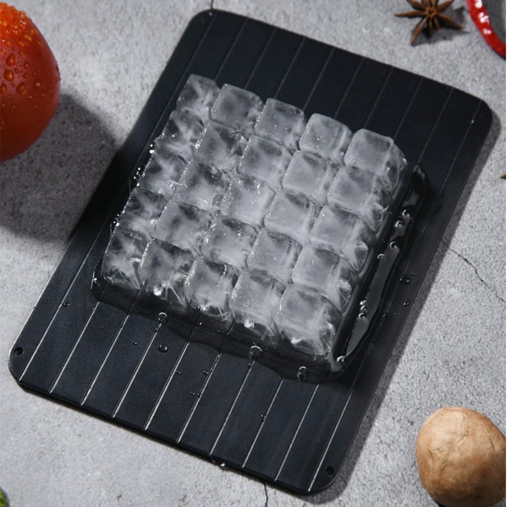 9-Inch Rapid Defrost Tray – Fast Thawing Plate for Frozen Meat, Steak, Chicken, Fish & More – Durable Aluminum Defrosting Board for Kitchen Use