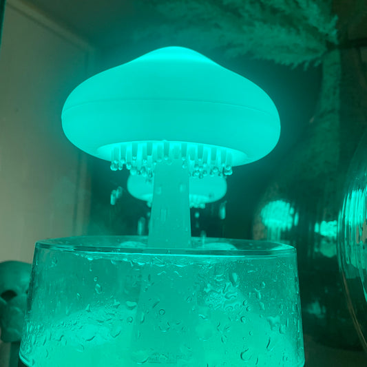 Rainy Cloud Humidifier – Aesthetic LED Cool Mist Diffuser with Rainfall Visual & Mood Lighting