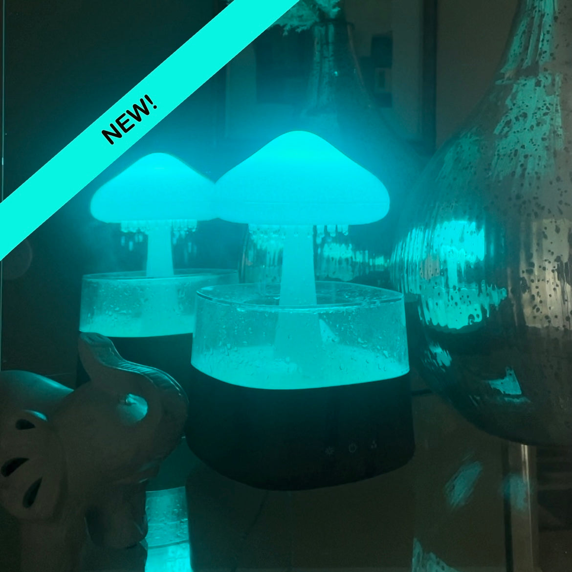 Rainy Cloud Humidifier – Aesthetic LED Cool Mist Diffuser with Rainfall Visual & Mood Lighting