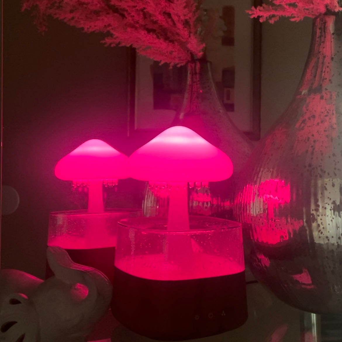 Rainy Cloud Humidifier – Aesthetic LED Cool Mist Diffuser with Rainfall Visual & Mood Lighting