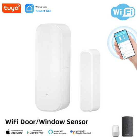 WiFi Door Sensor Alerter – Smart Wireless Open/Close Detector with App Alerts for Home Security & Monitoring