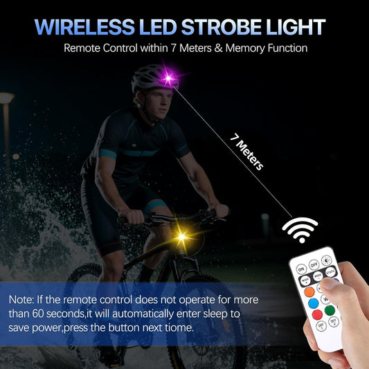 Wireless LED Car Lights with Remote - USB Rechargeable Strobe Lights, Waterproof IP65