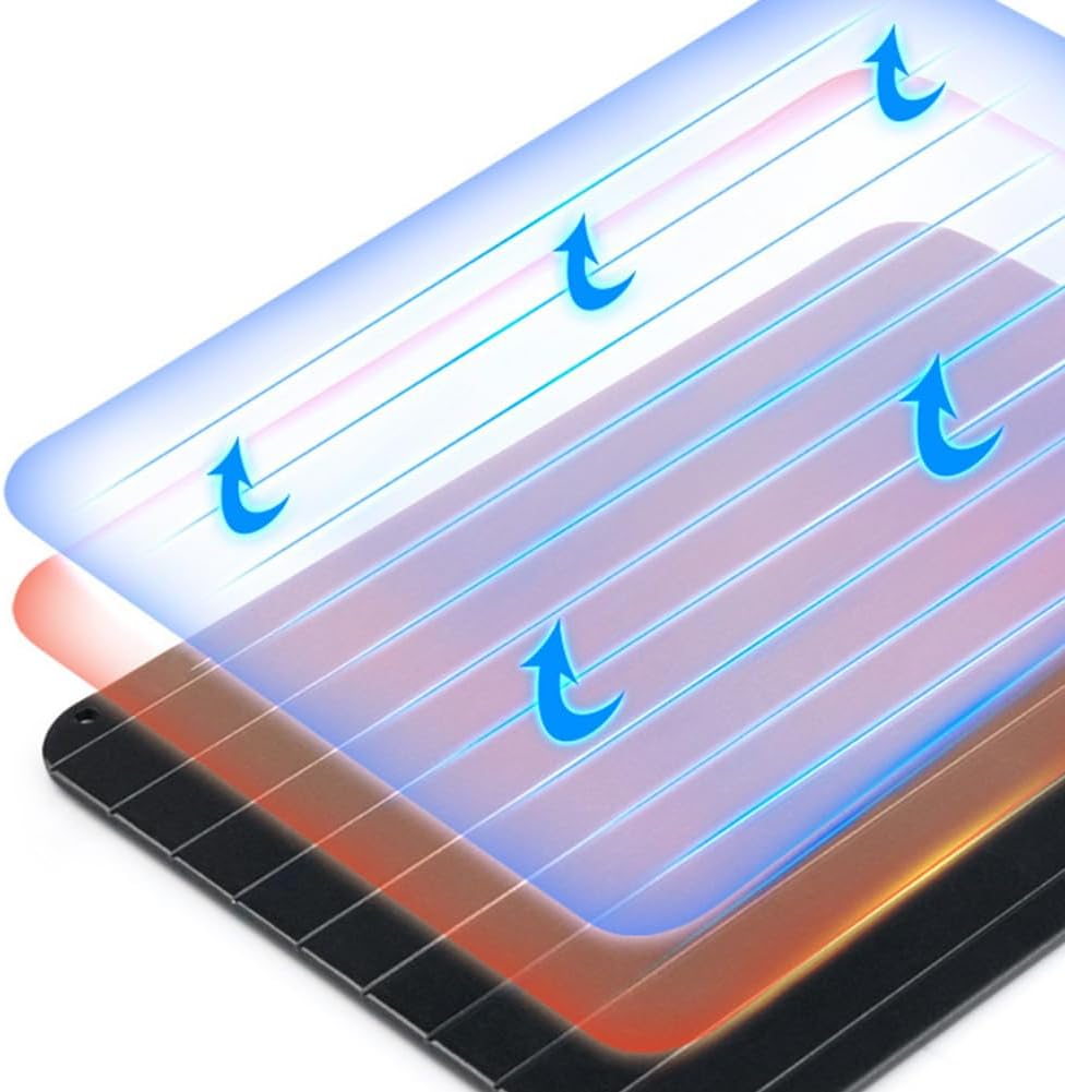 9-Inch Rapid Defrost Tray – Fast Thawing Plate for Frozen Meat, Steak, Chicken, Fish & More – Durable Aluminum Defrosting Board for Kitchen Use