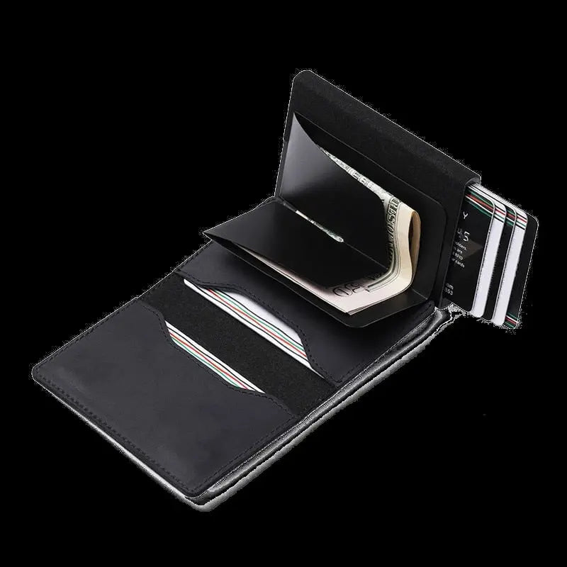 Quick Card Access Wallet – Slim RFID-Blocking Pop-Up Wallet with 6 Styles for Men & Minimalists
