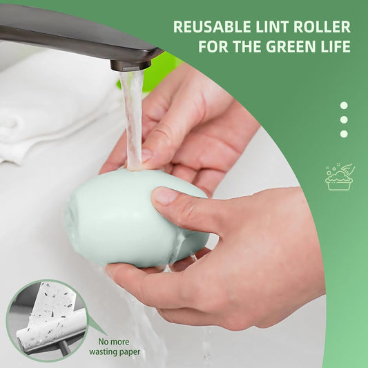 2-Pack Reusable Lint Roller Balls – Mini Portable Pet Hair Remover for Clothes, Travel & Home Use
