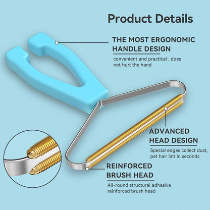 Pet Hair Remover Carpet Rake – Lint Shaver Brush for Dog & Cat Hair on Rugs, Couches, Car Mats & Furniture