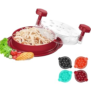 Twist Chicken Shredder Tool – Large Visible Meat Shredder for Chicken, Pork & Beef | Manual Meat Grinder Bowl