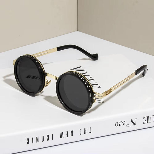 Adjustable Dimming Polarized Round Sunglasses – ND9 Smart Sun Glasses for Outdoor & Driving