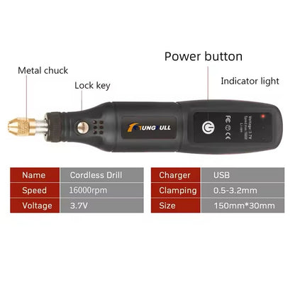 USB Cordless Drill Rotary Tool