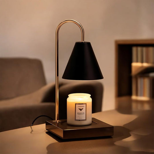 Dimmable Electric Candle Warmer Lamp – Flameless Wax Melter with Adjustable Brightness for Home Fragrance & Decor