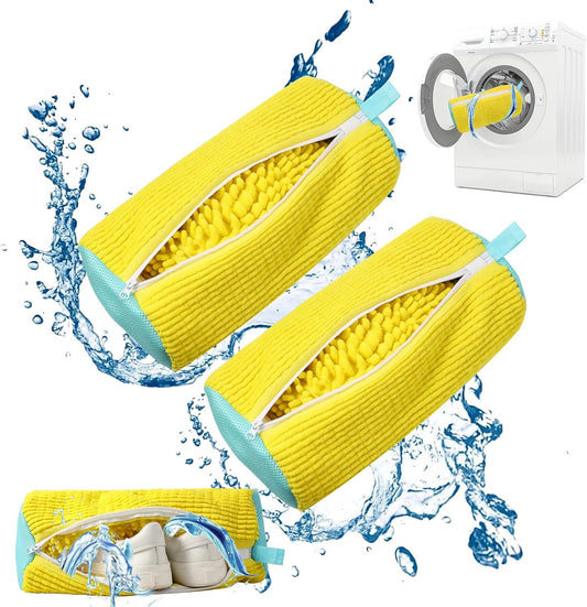 Shoe Washing Machine Bag – 360° Clean, Durable Laundry Bag with Side Zipper for Washer & Dryer Use