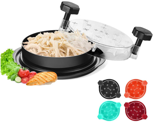 Twist Chicken Shredder Tool – Large Visible Meat Shredder for Chicken, Pork & Beef | Manual Meat Grinder Bowl