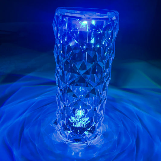 Crystal Touch Lamp – RGB Color Changing Diamond Lamp with Touch Control & USB Rechargeable Base