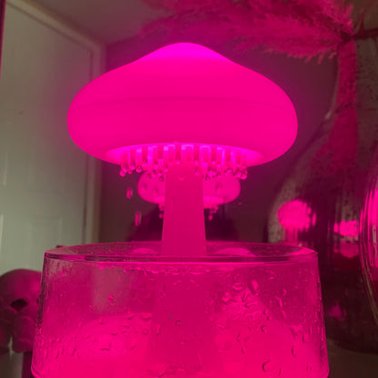 Rainy Cloud Humidifier – Aesthetic LED Cool Mist Diffuser with Rainfall Visual & Mood Lighting