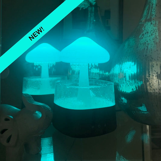Rainy Cloud Humidifier – Aesthetic LED Cool Mist Diffuser with Rainfall Visual & Mood Lighting