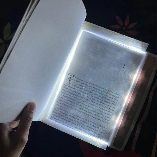Portable Panel Book Reading Light – Ultra-Thin LED Page Light for Night Reading, Study & Travel