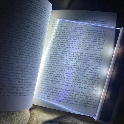 Portable Panel Book Reading Light – Ultra-Thin LED Page Light for Night Reading, Study & Travel