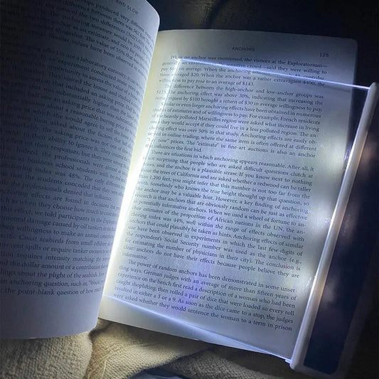 Portable Panel Book Reading Light – Ultra-Thin LED Page Light for Night Reading, Study & Travel