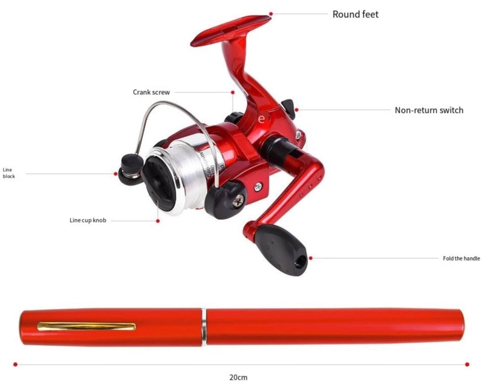 Pocket Fishing Rod – Telescopic Mini Fishing Pole for Travel, Backpacking & Compact Tackle Kits
