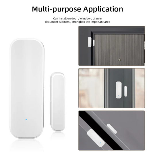 WiFi Door Sensor Alerter – Smart Wireless Open/Close Detector with App Alerts for Home Security & Monitoring