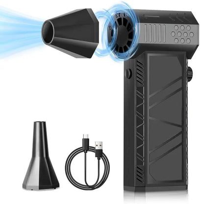 Mini Turbo Jet Fan Electric Air Duster – 130,000RPM with Adjustable Wind Speed for Electronics & PC Cleaning