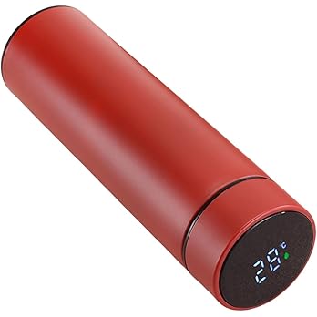 Smart Water Bottle – 17oz Stainless Steel Insulated Thermos with LCD Temperature Display | Portable Hot & Cold Flask for Travel, Gym, Office