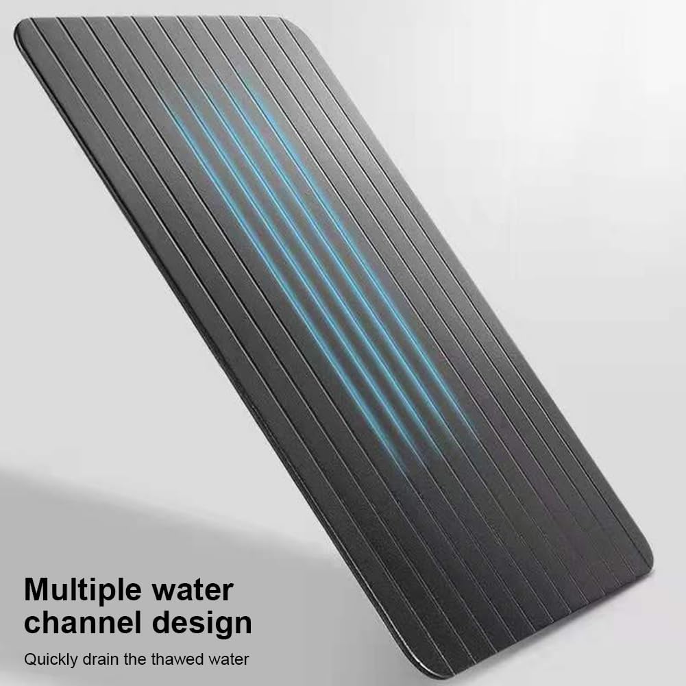 9-Inch Rapid Defrost Tray – Fast Thawing Plate for Frozen Meat, Steak, Chicken, Fish & More – Durable Aluminum Defrosting Board for Kitchen Use