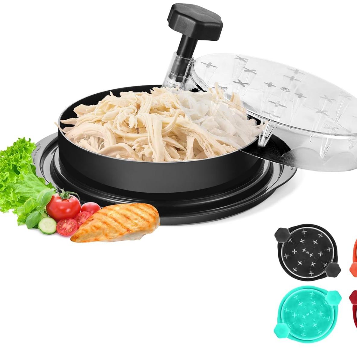 Twist Chicken Shredder Tool – Large Visible Meat Shredder for Chicken, Pork & Beef | Manual Meat Grinder Bowl