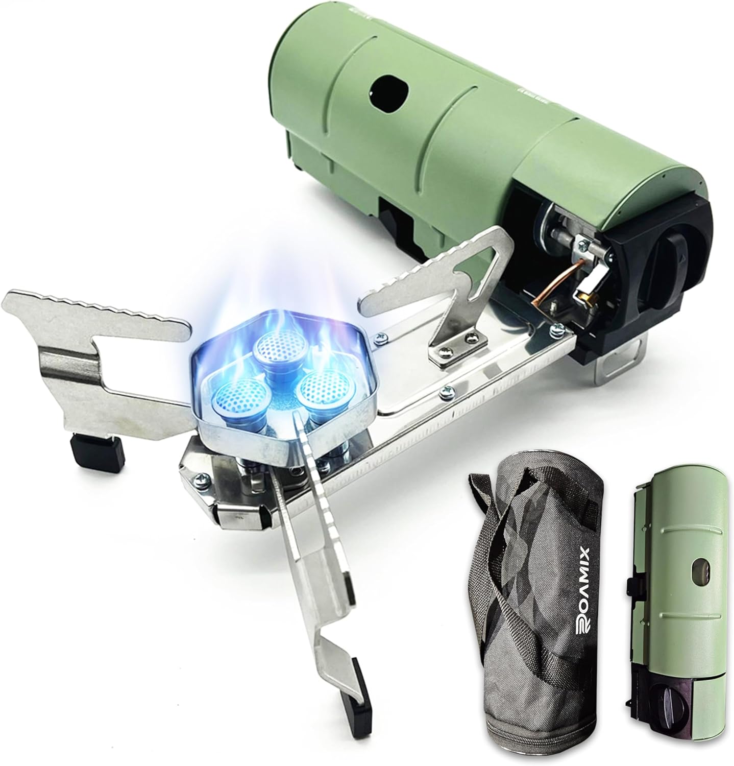 Foldable Butane Camping Stove – 5,200W Portable Gas Burner with Carry Case for Hiking & Emergency Cooking