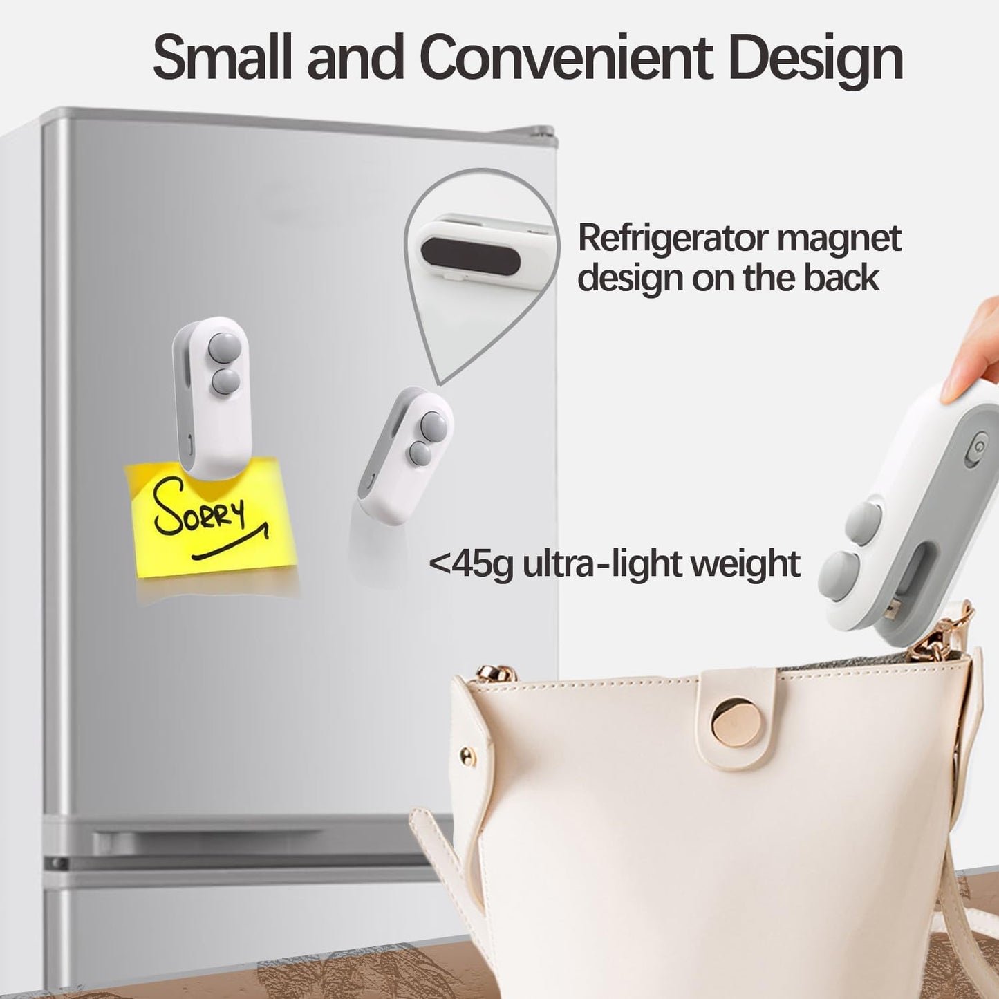 Portable USB Snack Bag Sealer – Mini Heat Sealer for Chips, Snacks & Food Storage