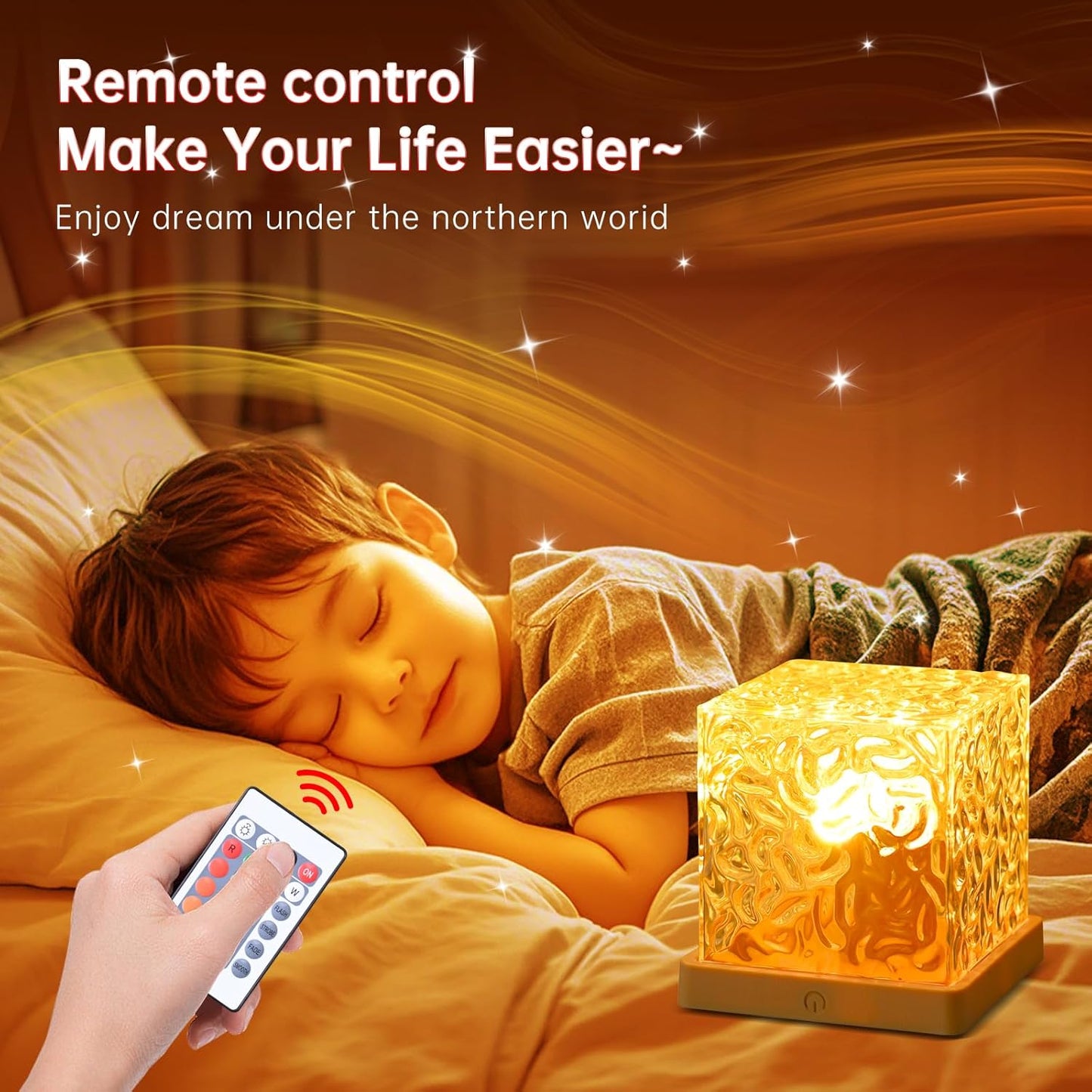 Northern Lights Galaxy Projector – 16 Color LED Night Light for Room Ambience & Relaxation