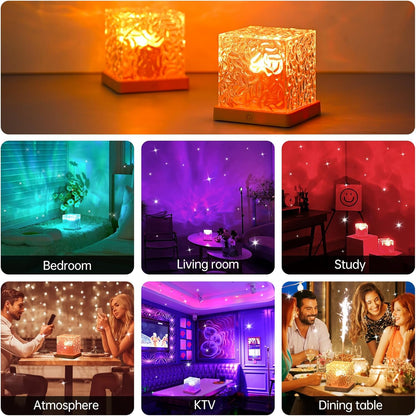 Northern Lights Galaxy Projector – 16 Color LED Night Light for Room Ambience & Relaxation